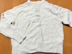ZARA ザラ　ニットカーディガン　カーディガン　シャツカーディガン　白　L