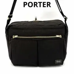 ポーター ドラフト ショルダーバッグ S 黒 ナイロン 和紙 軽量 男女兼用