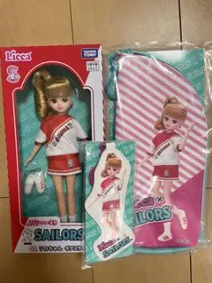 リカちゃんくじ セーラーズ　01 リカちゃん チアスタイル　3点セット