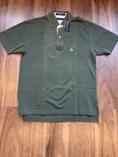 訳ありTOMMY HILFIGER オリーブグリーンポロシャツメンズ新品タグ付き
