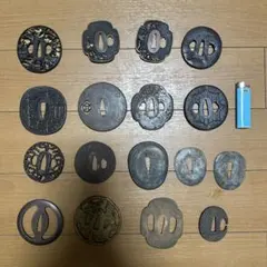 鍔 縁頭 3点セット 日本刀 刀装具 日本刀 鍔 縁頭 3点セット 刀装具 - メルカリ