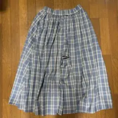 【美品】jouetie アシメスカパン　チェック　ブルー　Mサイズのサムネイル