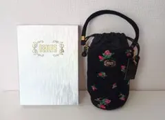 新品FEILER 花柄 ペットボトルポーチ 黒