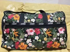極美品ハワイ限定 レスポートサック ボストン バッグ ハイビスカス 旅行 ラージ