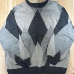 kustur ダイヤモンドパターン セーター