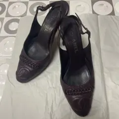 CHANEL ハイヒール パンプス サンダル ボルドーのサムネイル