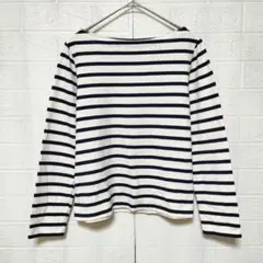 UNIQLO ユニクロ (S)　ボーダー ボートネックT 長袖