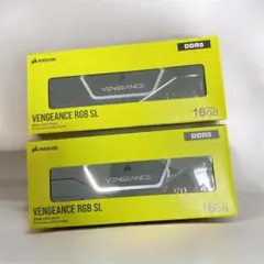 2枚セット CONSAIR RGB 16Gb 6000Mhz CL 36 - メルカリ