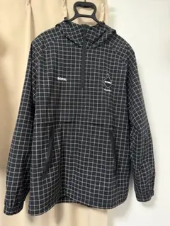 【極美品】F.C.R.B ナイロンジャケット　アノラックパーカー　ブラック FCRBアノラックパーカーブラック