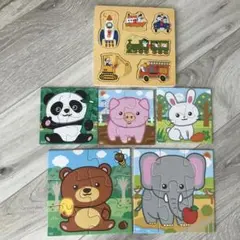 くもんのジグソーパズルSTEP1と型はめパズル