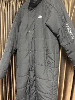 new balance ブラック ベンチコート