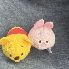 ディズニーツムツムぬいぐるみ(ぷーさん、ピグレットのセット)