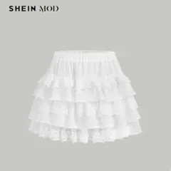 SHEIN Sサイズ フリル 白 レース スカート