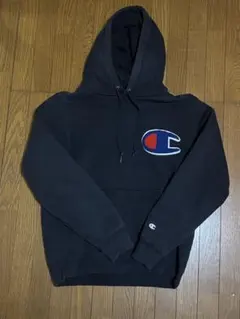 Champion 1919年代 ビックロゴ ブラックパーカ 24時間以内発送美品