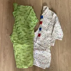 110 長袖前開きパジャマ 2点セット