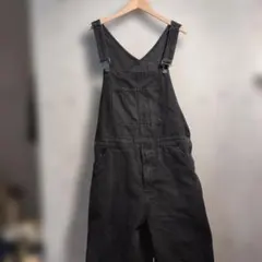 GAP ブラックデニムオーバーオール Mサイズ　ギャップ