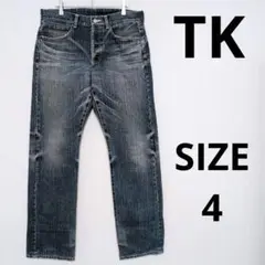 TK タケオキクチ ヴィンテージ加工 ストレートデニムパンツ ジーンズ