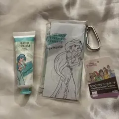 ダイソー ジャスミン カラビナ付きビニールポーチ ハンドクリーム