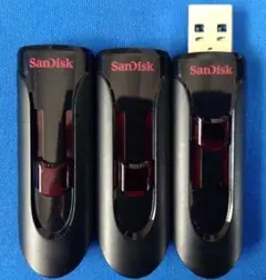 ３本セットSanDisk 3.0 32GB スライド式USBメモリ