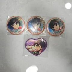 氷鷹北斗　カプセル缶バッジ　ハート缶バッジ