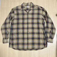 90年代　日本製　リーバイス　オンブレチェック　オープンカラーシャツ
