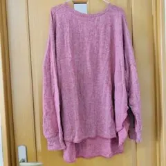 BAYFLOW　ストライプ柄長袖ニットセーター　フリーサイズ