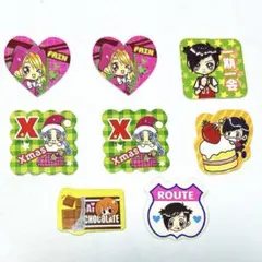 ちゃお フレークシール 8枚セット 平成レトロ