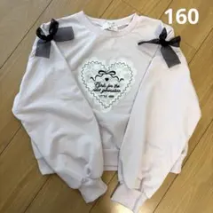 薄ピンク　長袖　トレーナー