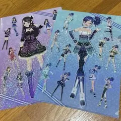 アイカツ ガチャガチャ クリアファイルコレクション 霧矢あおい 紫吹蘭