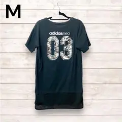 adidas neo アディダスネオ Tシャツ 半袖 バックプリント スポーツ