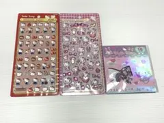 正規品　ボンボンドロップシール ハローキティ 赤　ピンク クリスタルシール