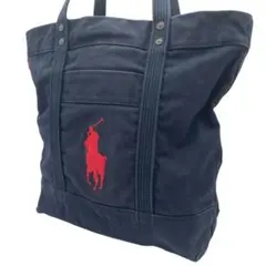 POLO RALPH LAUREN ビッグポニー刺繍 キャンバス トートバッグのサムネイル