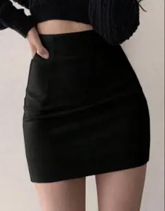 shein レディース ブラック ミニタイトスカート ミニ丈 ミニスカ