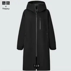 本日値下げ✴︎Theory ブラック ブロックテックコート S