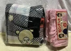 モンチッチ モノクロふんわりブランケット