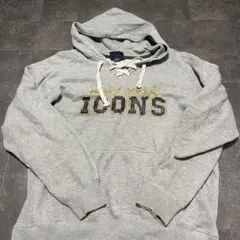 あ*ぱ様 パーカー　古着　グレー　ヴィンテージ　g92