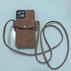 iPhone14 iPhoneケース ショルダーストラップケース カード入れ