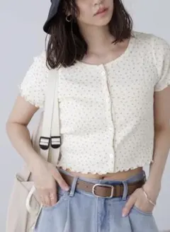 FREE'S MART 花柄テレコカーディガンのサムネイル