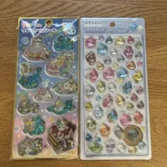 ボンボンドロップシール　ウォーターシール　ほっぺちゃん　しずくちゃん　カラフル