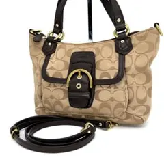 COACH 2way Soho Shoulder bag Signature