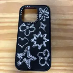 Casetify iPhoneケース メタル　花柄