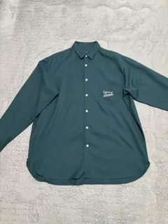 ダークグリーン長袖シャツ　Right-on グリーン　XL