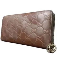 ✨GUCCI インターロッキング シマ ラブリーハート ラウンドジップ 長財布