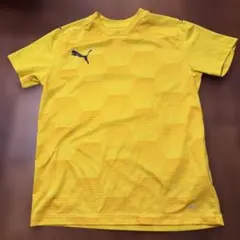 PUMA プーマ サッカーウェア Tシャツ 黄色150㎝ドライセル