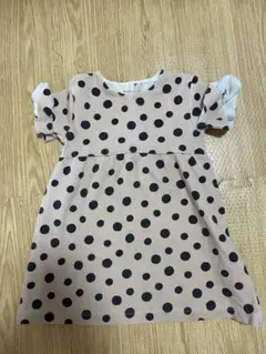 ZARA 水玉模様 半袖ワンピース