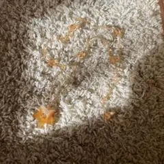 オレンジ花モチーフネックレス