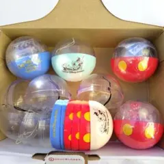 【未使用】ディズニーリゾート カプセルトイ キーチェーンまとめ売り カプセル付き
