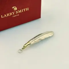 ラリースミス No.41 18K イーグルヘッドフェザーペンダントトップ