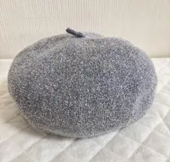 夏用 ベレー帽 57.5㎝ ブルーグレー 薄手 レディース