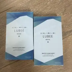 LUBEE ホワイトクリアシート 14セット入り　2個SET 新品
